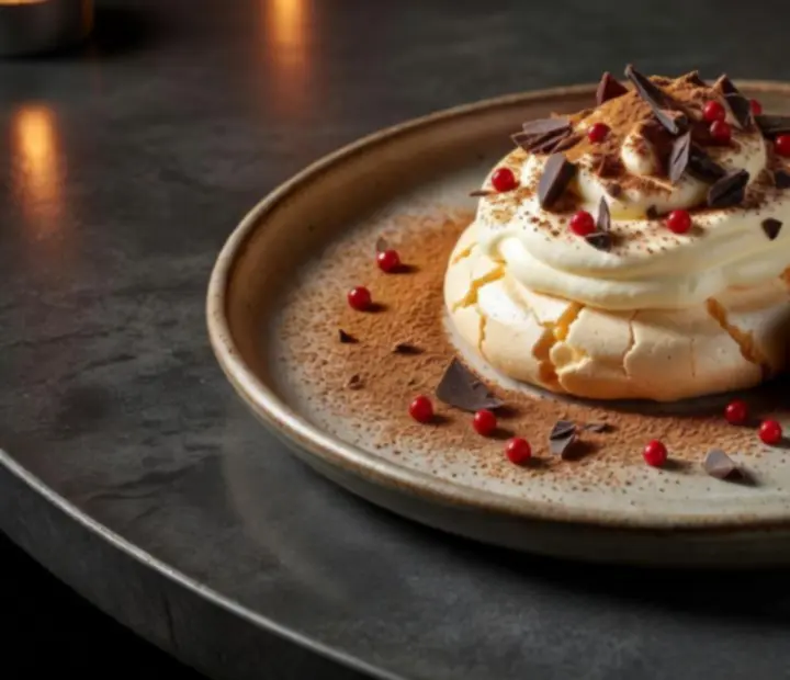 Contemporary Australian dessert plated at Turnand Truffle